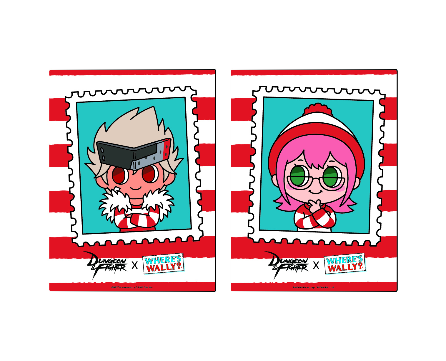 던파 X WALLY 레이어 마그넷 세트1