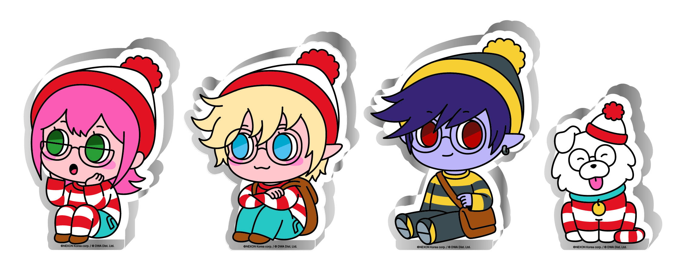 던파 X WALLY 아크릴 블록 세트