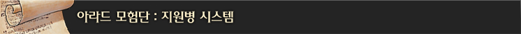 아라드 모험단: 지원병 시스템#2